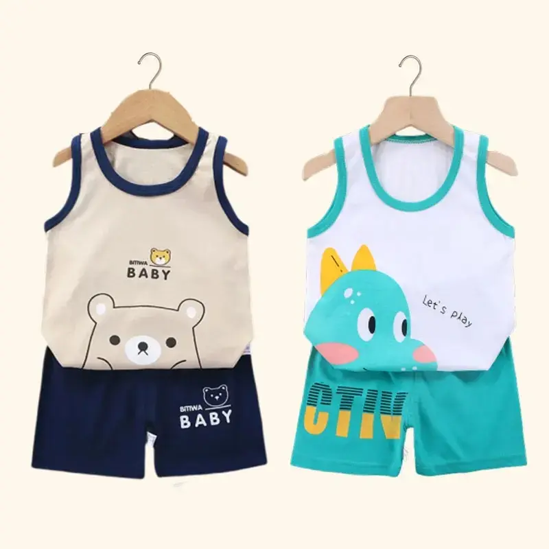 2PCS Children’s Clothing Set, including a vest and shorts. Made from soft cotton, this summer outfit is perfect for boys and girls. Sleeveless T-shirts and comfortable shorts make it ideal for kids and babies.

 | US $2.77