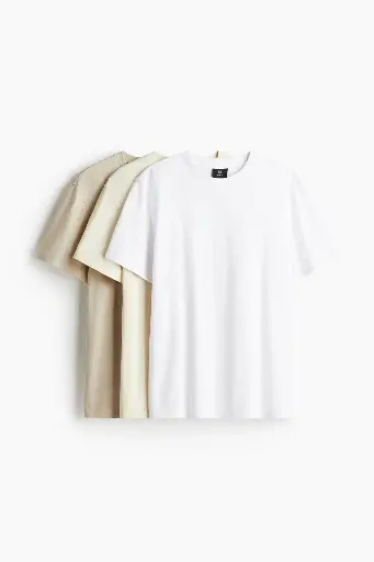 H&M Egypt for men | 3-pack Regular Fit T-shirts | EGP 1,199.00