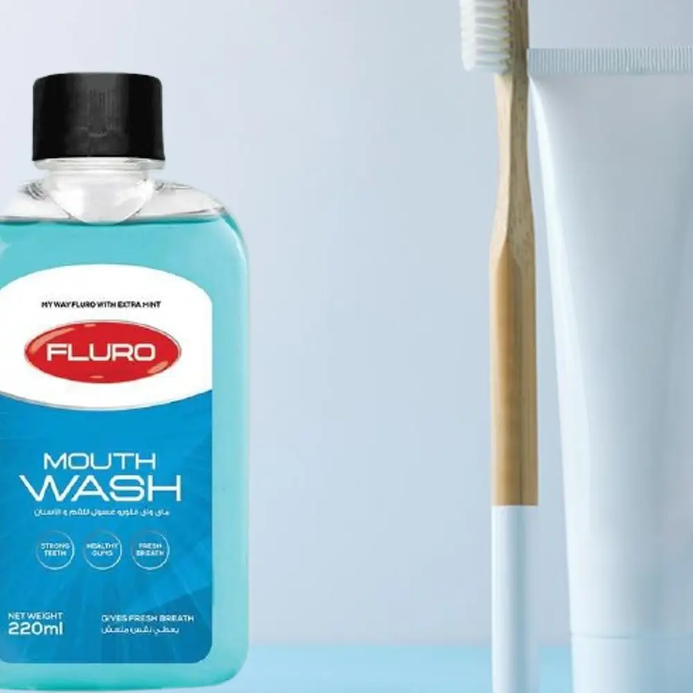 فلورو غسول للفم والأسنان |220 مل|| |FLURO MOUTH WASH | MYWAY